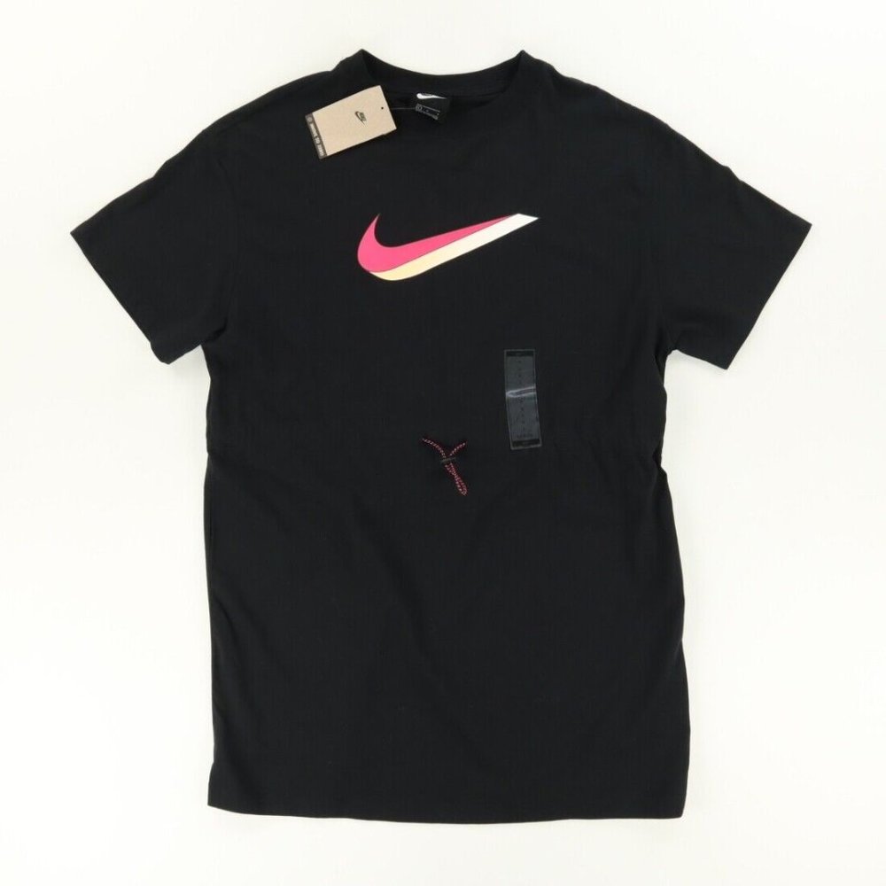 Nike Move to Zero T-Shirt Dress Size XS Drawstring Waist Swoosh DJ1071-010